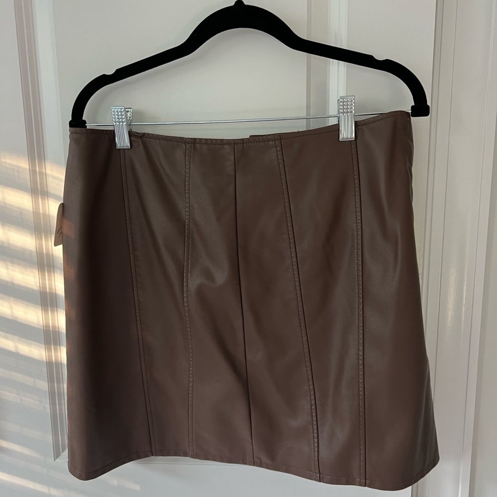 Free People Brown Pencil Skirt